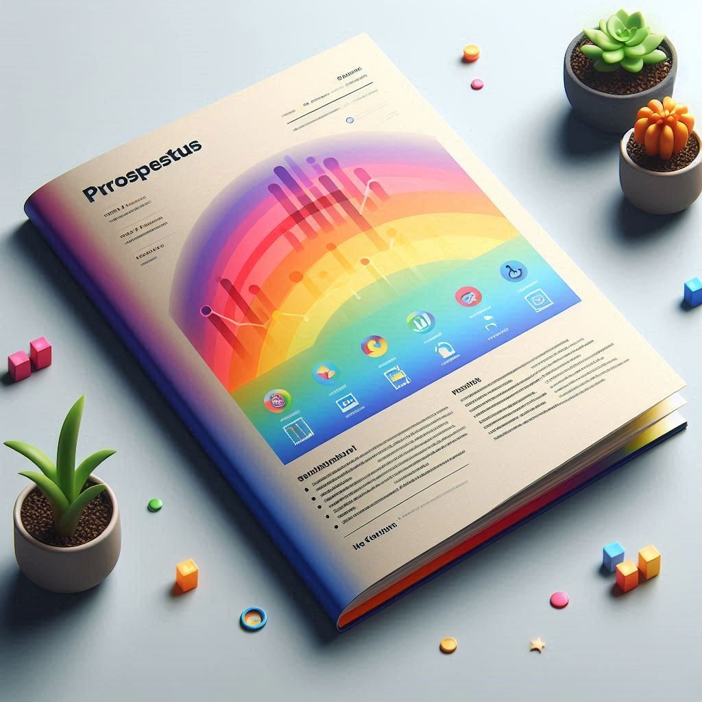 Shelf Prospectus with a colorful theme