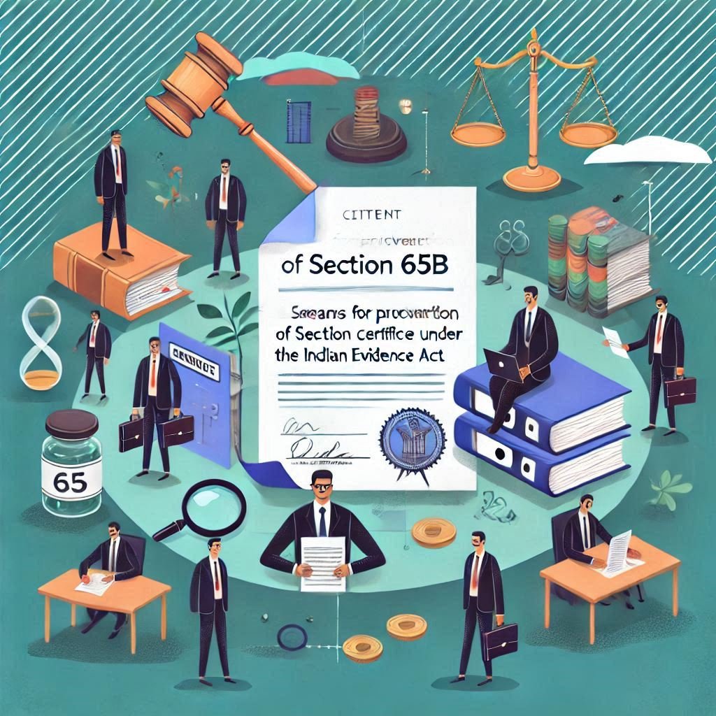 MEANS FOR PROCUREMENT OF SECTION 65B CERTIFICATE UNDER THE INDIAN EVIDENCE ACT