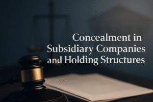 Concealment in Subsidiary Companies and Holding Structures
