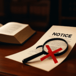 Order or Notice under Wrong Section