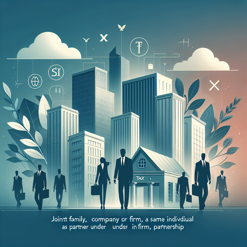 Joint Family, Company or Firm, or Same Individual in Different Capacities, as Partner Under Firm, Partner, Partnership