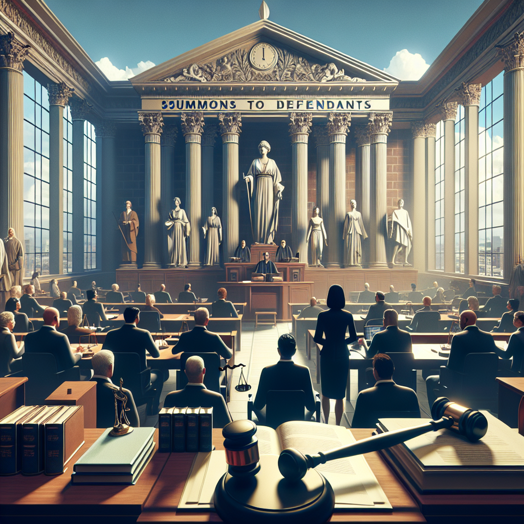 Summons to defendants.